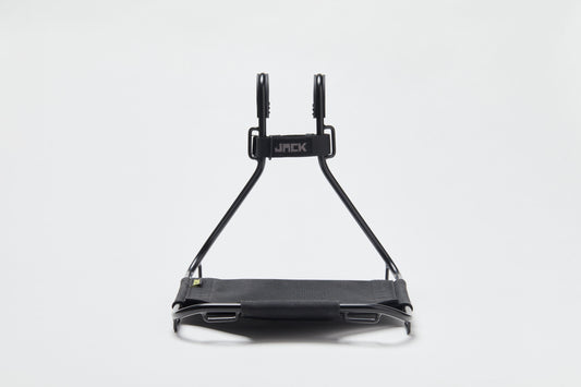 JACK Black Tool-Free Universal Bicycle Front Rack Carrier with Bungees
