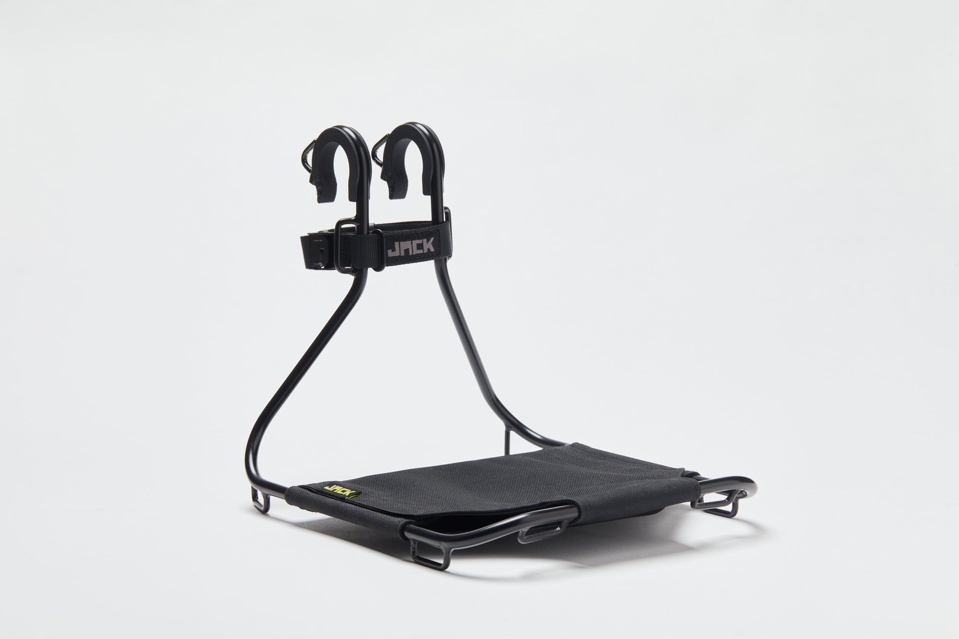 JACK Black Tool-Free Universal Bicycle Front Rack Carrier with Bungees