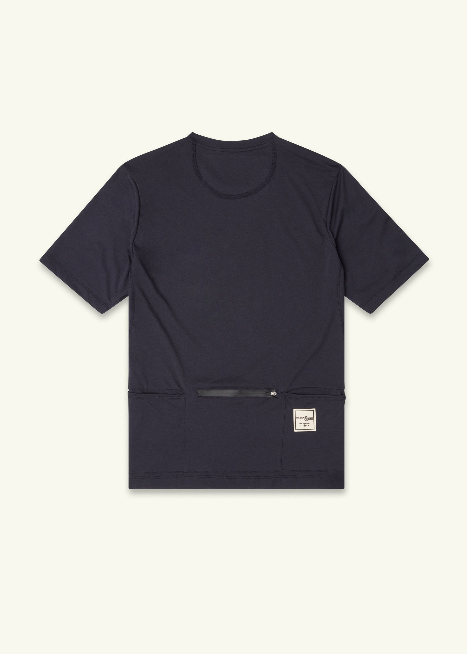 Men's Dark Navy All-Day Performance Cycling Shirt - Versatile Short Sleeve Comfort