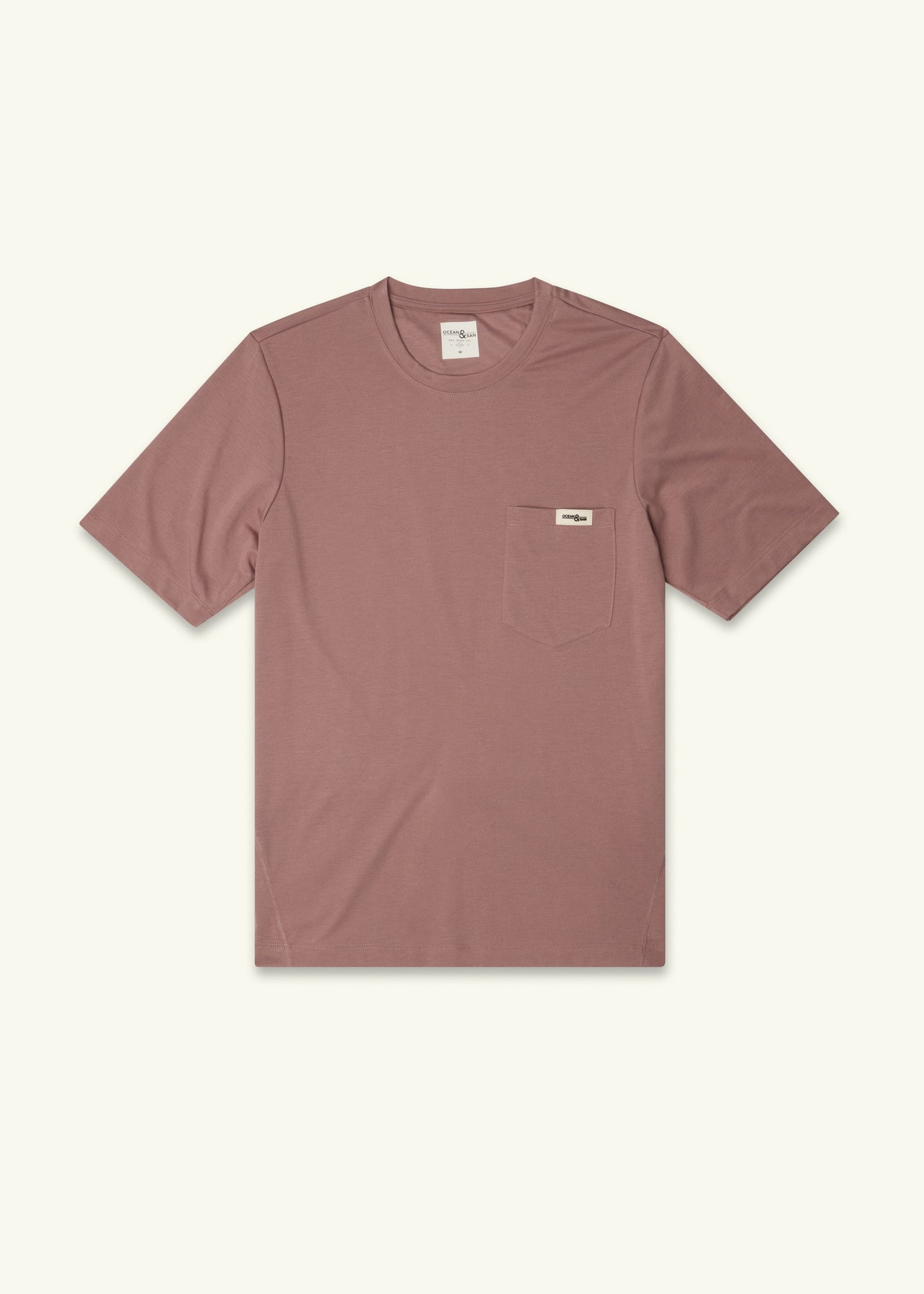 Men's All Day Performance Cycling Tee Shirt with Pockets - Twilight Mauve