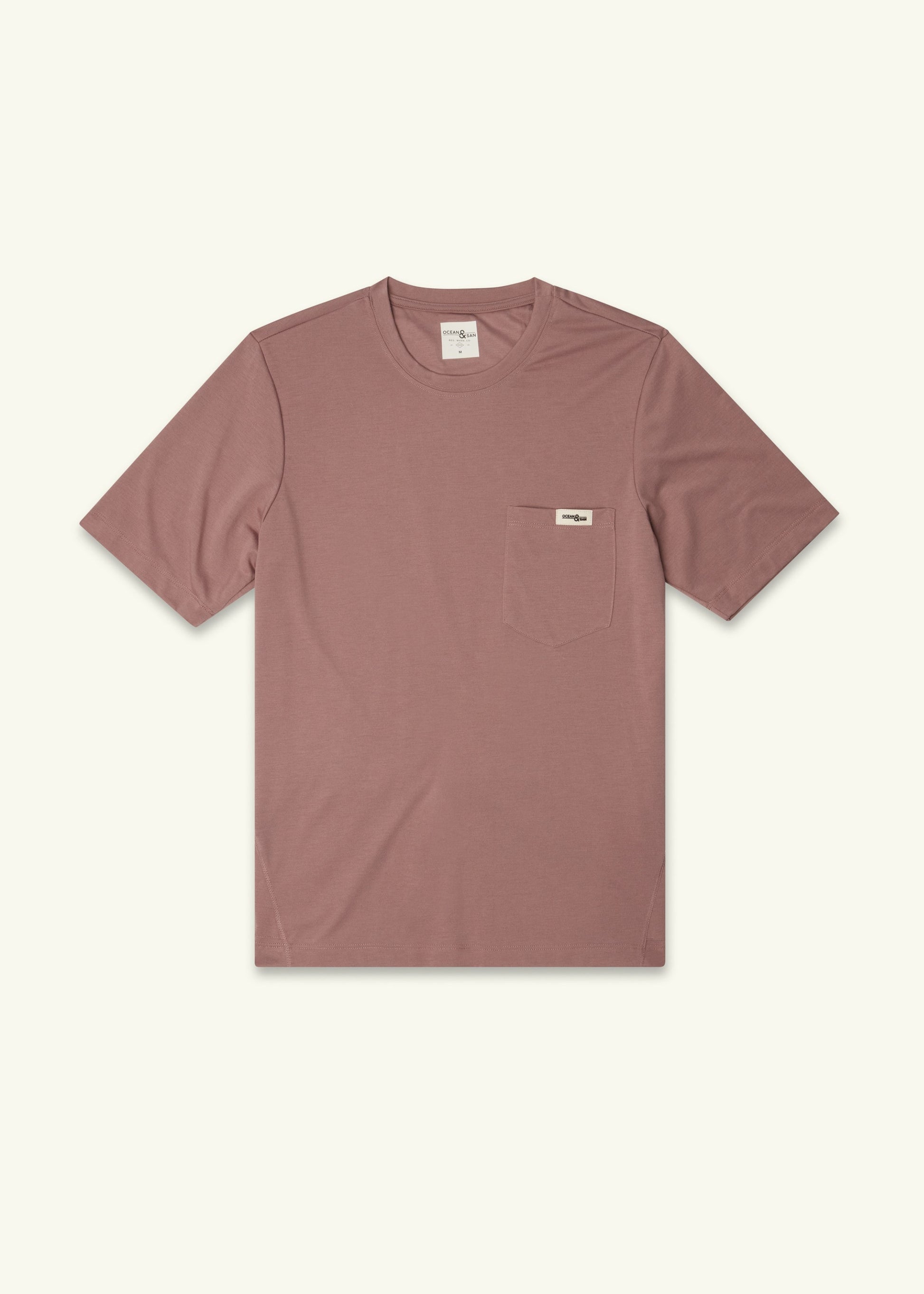 Men's All Day Performance Cycling Tee Shirt with Pockets - Twilight Mauve