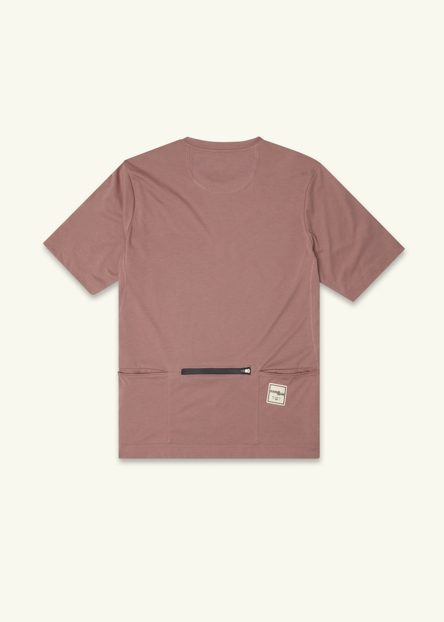 Men's All Day Performance Cycling Tee Shirt with Pockets - Twilight Mauve