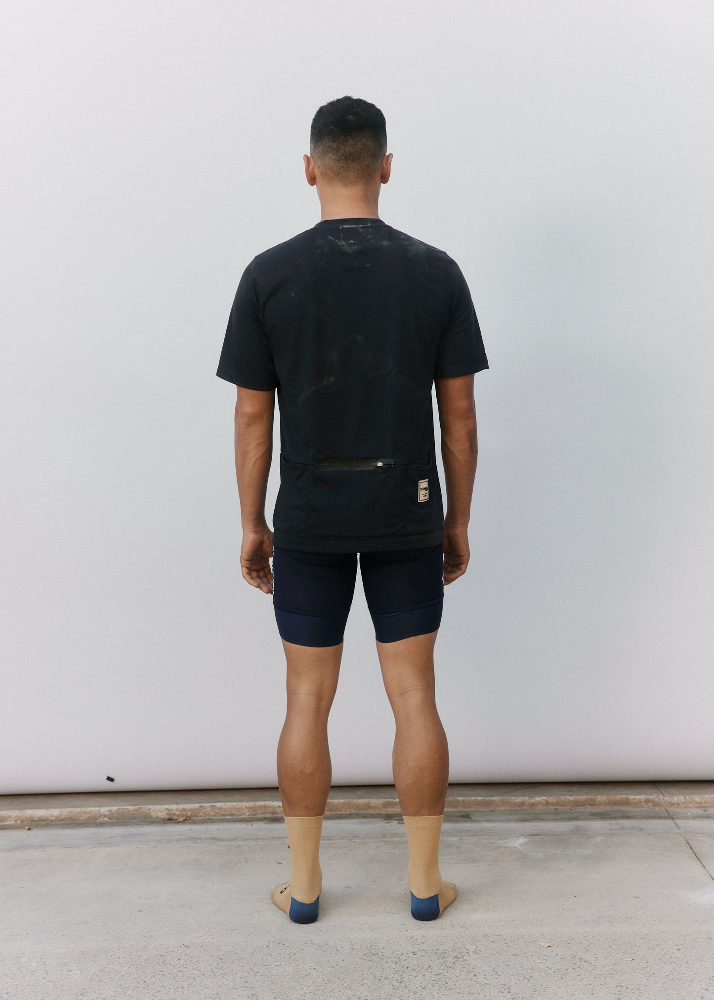 Men's Dark Navy All-Day Performance Cycling Shirt - Versatile Short Sleeve Comfort