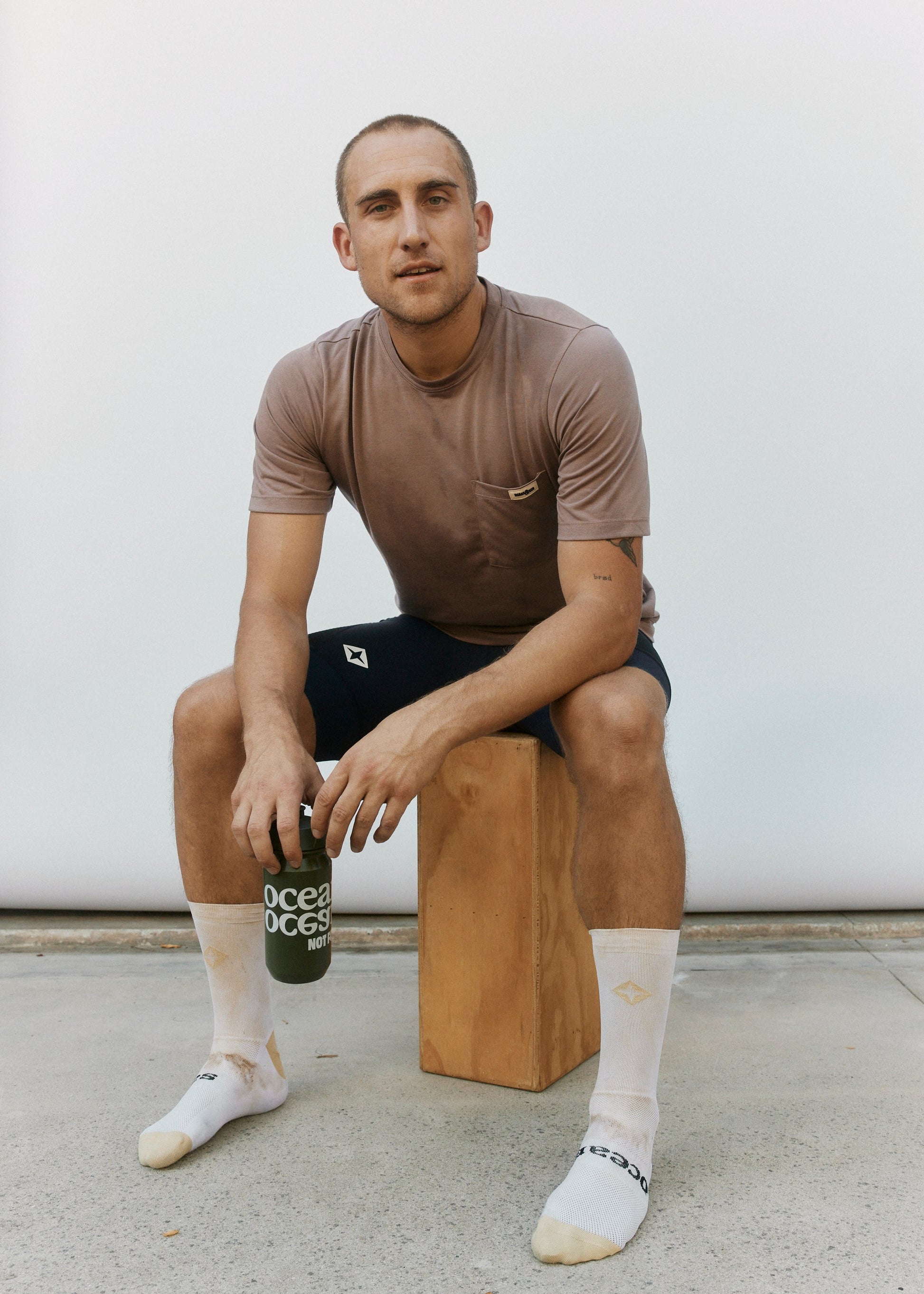 Men's All Day Performance Cycling Tee Shirt with Pockets - Twilight Mauve