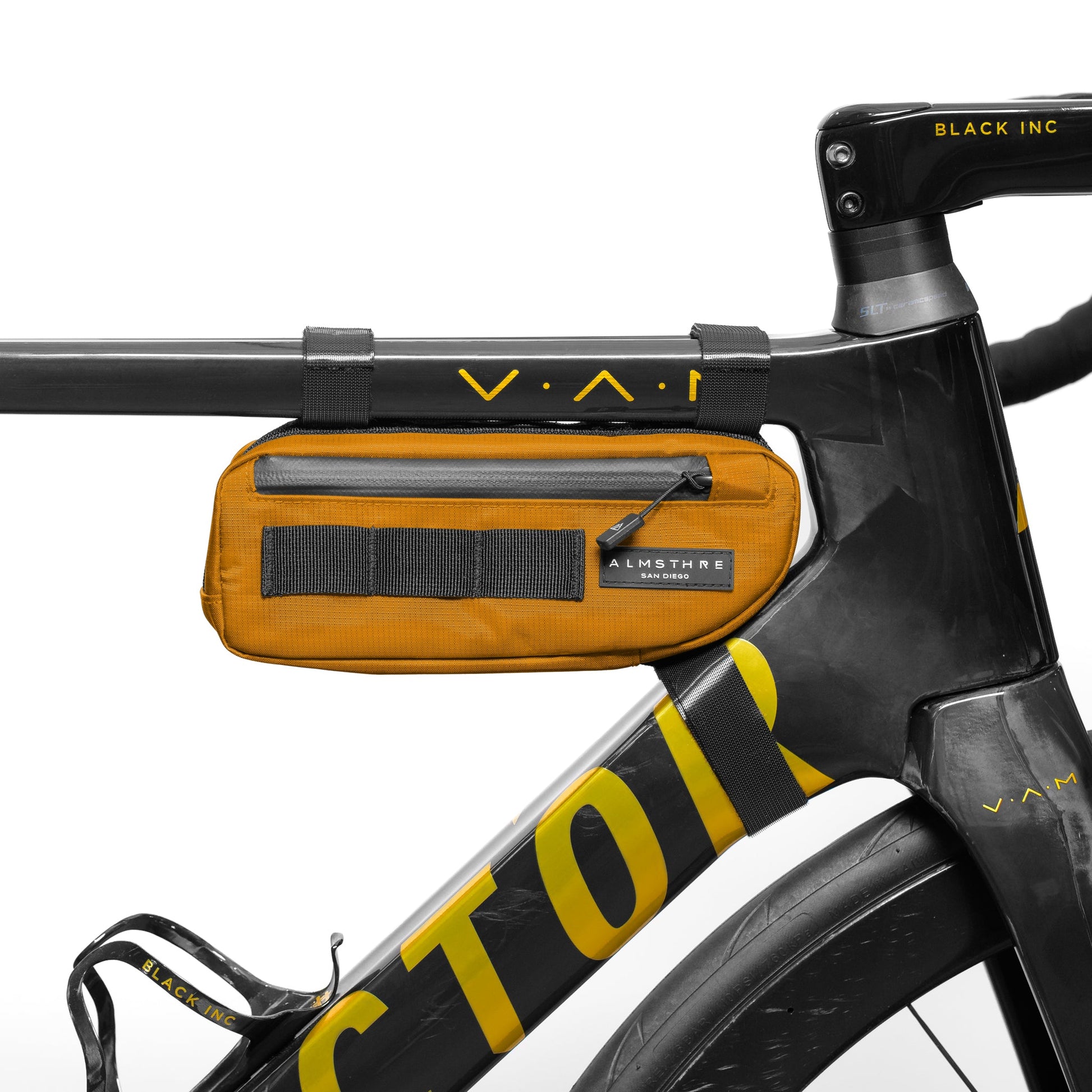 Universal Compact Bike Frame Bag - Waterproof Cycling Storage Hi-Vis Interior