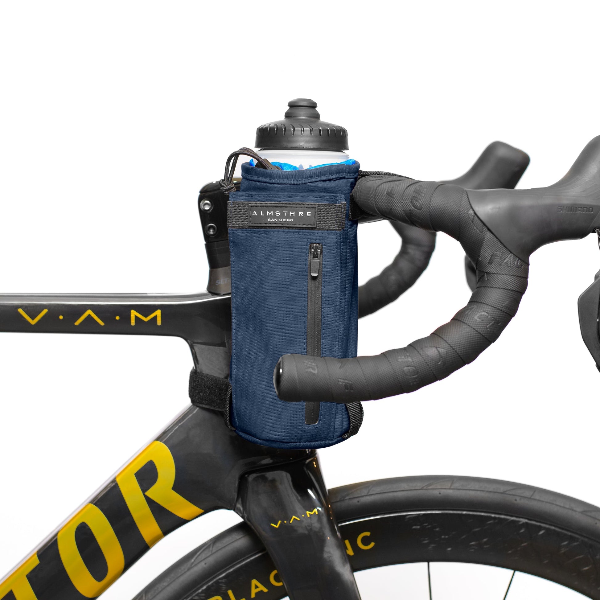 Versatile ALMSTHRE Bicycle Stem Bag Pouch for Hydration and Essentials