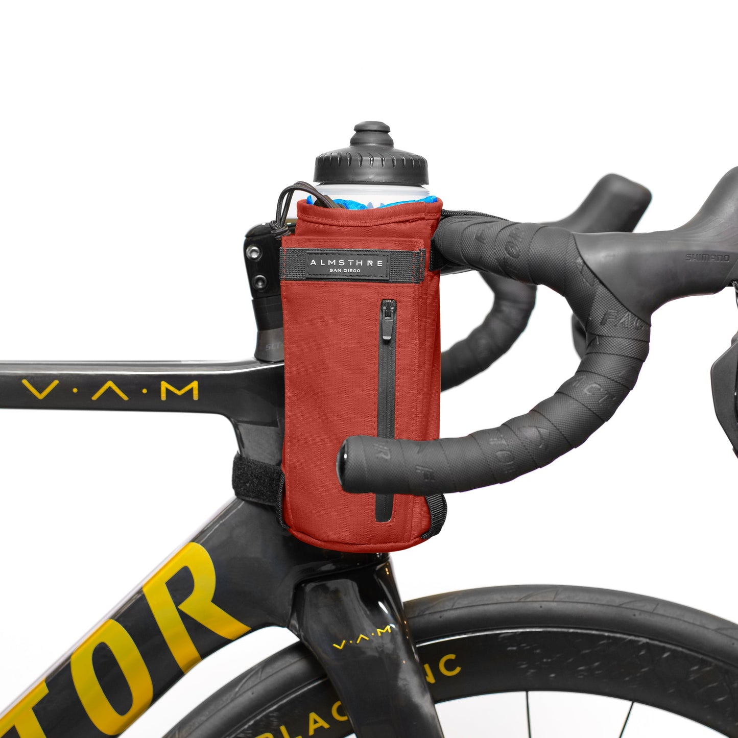 Versatile ALMSTHRE Bicycle Stem Bag Pouch for Hydration and Essentials
