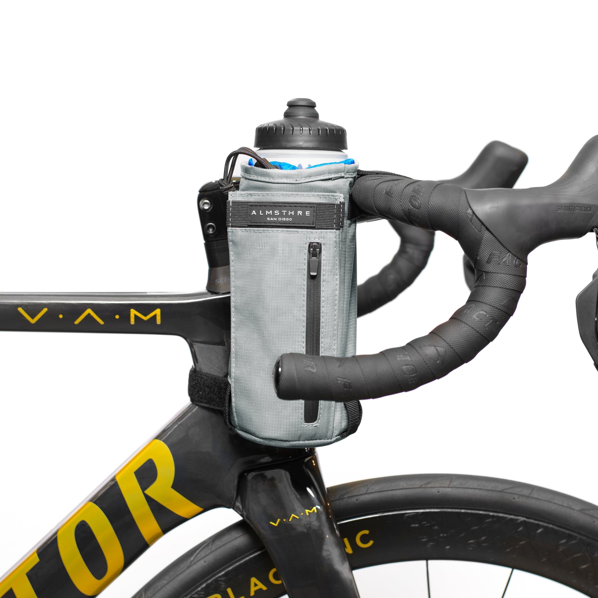 Versatile ALMSTHRE Bicycle Stem Bag Pouch for Hydration and Essentials