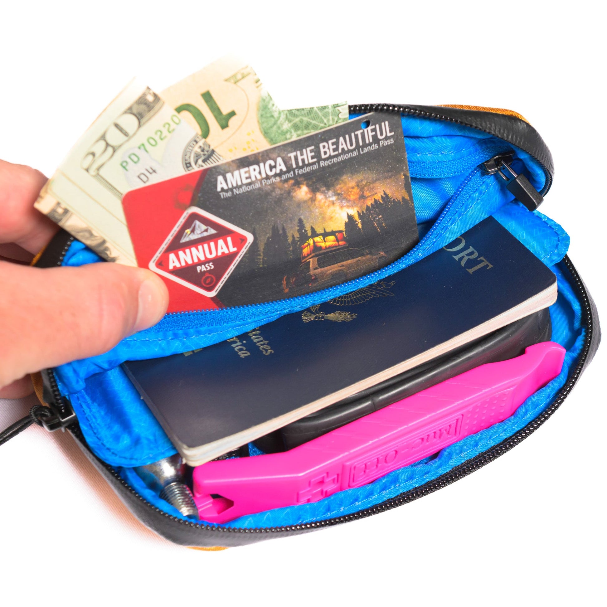 Durable Ripstop Nylon Waterproof Cycling Wallet for Phone, Cards, and Cash