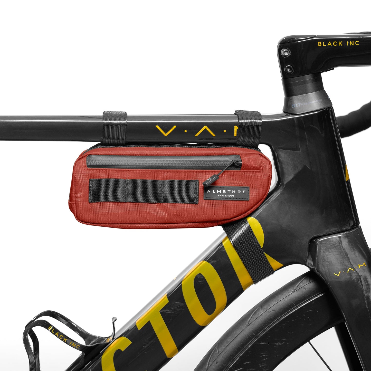 Universal Compact Bike Frame Bag - Waterproof Cycling Storage Hi-Vis Interior