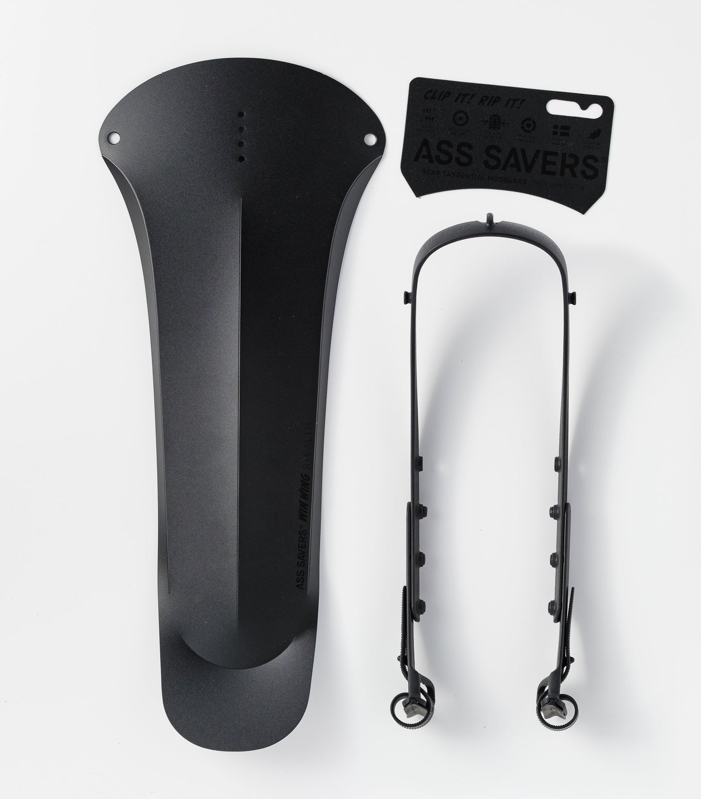 Ass Savers Win Wing MTB Stealth Mudguard: Ultralight Rear Wheel Fender