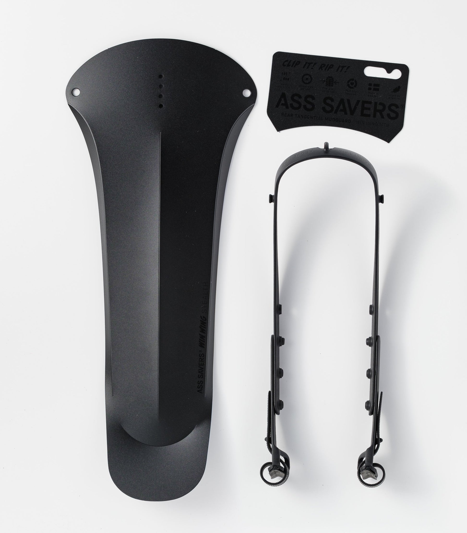 Ass Savers Win Wing MTB Stealth Mudguard: Ultralight Rear Wheel Fender