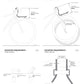 JACK Black Tool-Free Universal Bicycle Front Rack Carrier with Bungees
