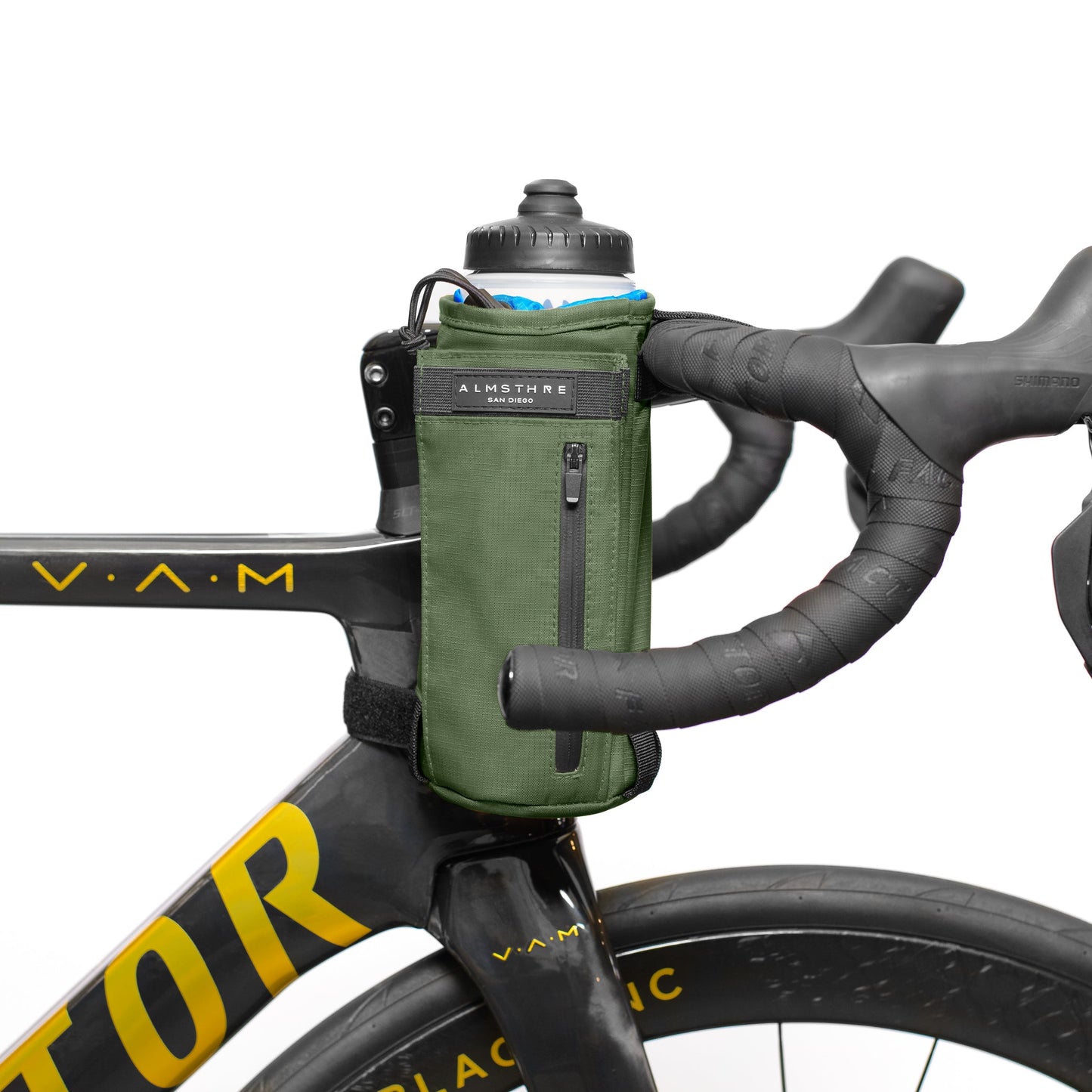 Versatile ALMSTHRE Bicycle Stem Bag Pouch for Hydration and Essentials