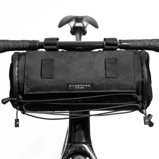ALMSTHRE Signature XL Handlebar Bag: Magnetic Entry, Ample Cycling Storage for Commuting